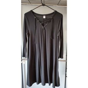 Womens 3/4 sleeve, lace front dress